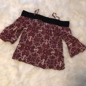 Cold shoulder blouse